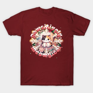 Meowy Catmus Wreath Pawsitively Meowgical 5C3 T-Shirt